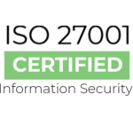 An ISO/IEC 27001 certified badge for Information Security, indicating Sahara Net's adherence to international standards for robust information security management across its cybersecurity, cloud, and connectivity services.